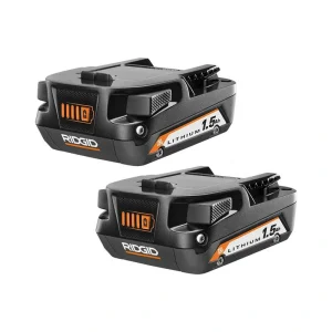 RIDGID 18V 1.5 Ah Lithium-Ion Battery (2-Pack)