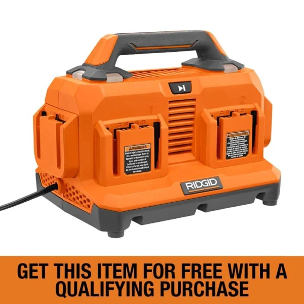 RIDGID 18V 6-Port Sequential Charger