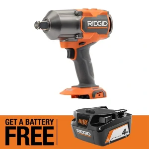 RIDGID 18V Brushless Cordless 3/4 in. High Torque Impact Wrench with FREE 4.0 Ah Lithium-Ion Battery