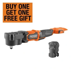 RIDGID 18V Brushless Cordless SubCompact 1/2 in. Right Angle Impact Wrench with Protective Boot (Tool Only)