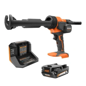 RIDGID 18V Cordless 10 oz. Caulk Gun and Adhesive Gun Kit with (1) 2.0 Ah Battery and Charger