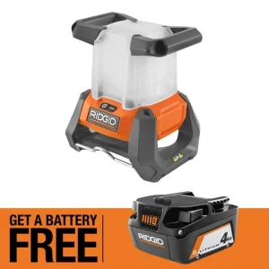 RIDGID 18V Cordless 360 Area Light with FREE 4.0 Ah Lithium-Ion Battery