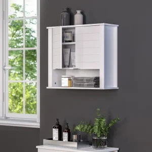 RiverRidge Madison 22.88-in x 19.88-in x 7.88-in White Bathroom Wall Cabinet