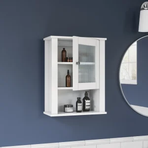 RiverRidge Prescott 16.5-in x 20.5-in x 7.06-in White Soft Close Bathroom Wall Cabinet