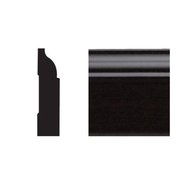 Royal Mouldings 5947 3/8 in. x 1-1/4 in. x 7 ft. PVC Composite Colonial Stop Espresso Moudling