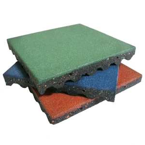 Rubber-Cal 19.5-in W x 19.5-in L x 2.5-in T Interlocking Rubber Gym Floor Tile (11-sq ft) (10-Pack)