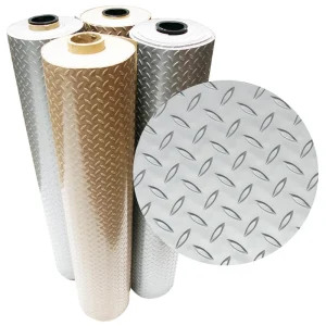 Rubber-Cal 48-in W x 0.098-in T Flooring Tape Vinyl/Plastic Gym Floor Roll (20-sq ft)