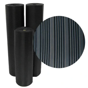 Rubber-Cal 48-in W x 180-in L x 0.125-in T Flooring Tape Rubber Gym Floor Roll (60-sq ft)