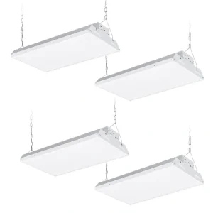 RUN BISON 1.4 ft. 115-Watt 17,000-Lumens Integrated LED Dimmable White Compact Size Linear High Bay Light 4000K/5000K (4-Pack)