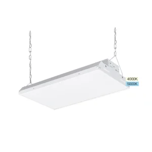 RUN BISON 1.4 ft. 200-Watt Equivalent 17,000 Lumens Integrated LED Dimmable White Linear High Bay Light 120-277 Volt 4000K/5000K
