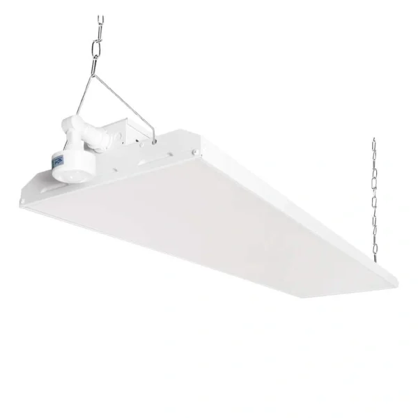 RUN BISON 1000-Watt Equivalent Integrated LED Dimmable Linear High Bay Light 40500 Lumens 5000K Daylight with Motion Sensor