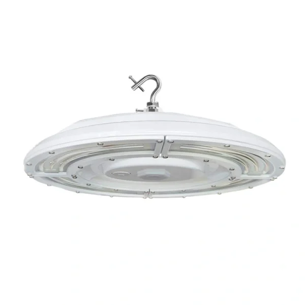 RUN BISON 15 in. White 30000 Lumens Integrated LED Dimmable UFO High Bay Light Fixture NSF Certified 50000K Daylight
