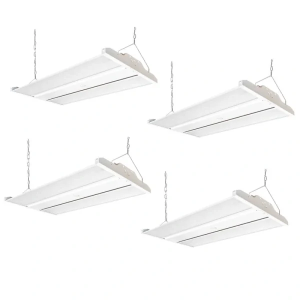 RUN BISON 2 ft. 600-Watt Equivalent Integrated LED Dimmable High Bay Light with 120-277V 20,925lm 5000K Daylight (4-Pack)