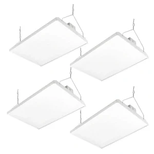 RUN BISON 2 ft. 800-Watt Equivalent Integrated LED Dimmable High Bay Light with 120-277V 28,350lm 5000K Daylight (4-Pack)