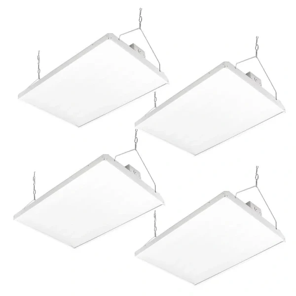 RUN BISON 2 ft. 800-Watt Equivalent Integrated LED Dimmable High Bay Light with 120-277V 28,350lm 5000K Daylight (4-Pack)