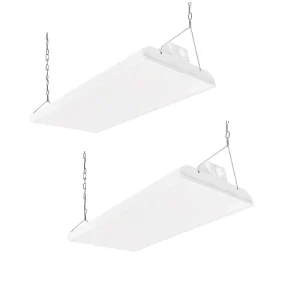 RUN BISON 2-PACK 2ft. 600-Watt Equivalent 20925Lumens Integrated LED Dimmable High Bay Light 5000K Daylight 0-10V Dimming