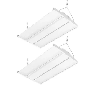 RUN BISON 2-PACK 2ft. 600W Equivalent Integrated LED Dimmable High Bay Light with 120-277V 20,925lm 5000K Daylight