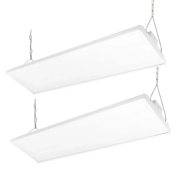 RUN BISON 45.9 in. 4ft. 1000-Watt Equivalent 40500Lumens Integrated LED Dimmable White Linear High Bay Light 5000K Daylight 2-Pack