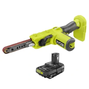 RYOBI ONE+ 18V Cordless 1/2 in. x 18 in. Belt Sander with 2.0 Ah Battery