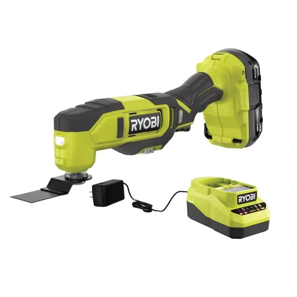 RYOBI ONE+ 18V Cordless Oscillating Multi-Tool Kit with 2.0 Ah Battery and Charger