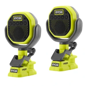 RYOBI ONE+ 18V Cordless VERSE Clamp Speaker 2-Pack (Tools Only) T726937211