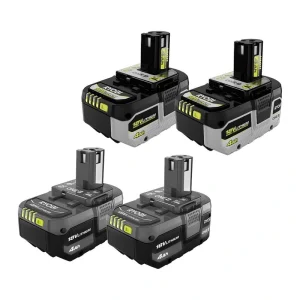 RYOBI ONE+ 18V HIGH PERFORMANCE Lithium-Ion 4.0 Ah Battery (2-Pack) with ONE+ 18V Lithium-Ion 4.0 Ah Battery (2-Pack)