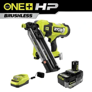 RYOBI ONE+ HP 18V Brushless Cordless 30 Framing Nailer Kit with 4.0 Ah HIGH PERFORMANCE Battery and Charger