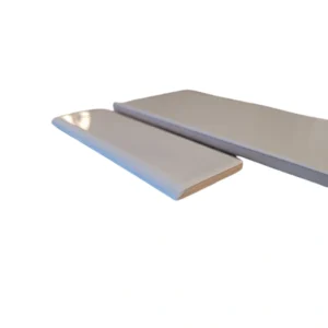 Satori 2 x 6 in Hudson Mist Glossy Glazed Ceramic Bullnose