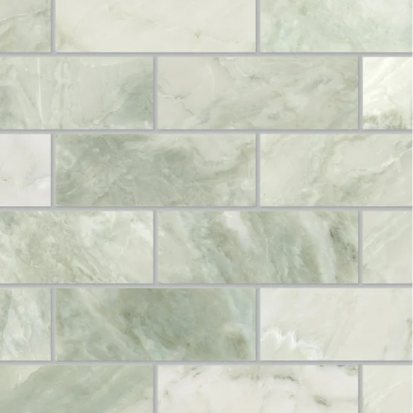 Satori Tereno Verde 12-in x 12-in Polished Natural Stone Mosaic Floor and Wall Tile (0.98-sq. ft/ Piece)
