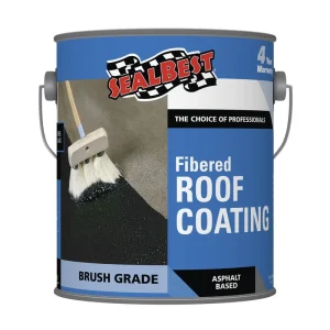 SealBest Professional Grade Fibered Roof & Foundation Coating – .9 gal.