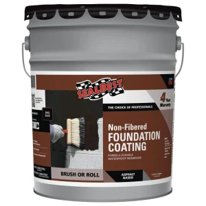 SealBest Professional Grade Non-Fibered Foundation Coating – 4.75 gal.