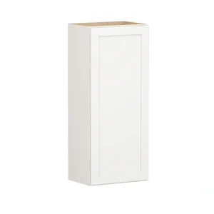 Shaker Full Overlay 18 in. W x 12 in. D x 42 in. H Plywood Assembled Wall Kitchen Cabinet in Linen White