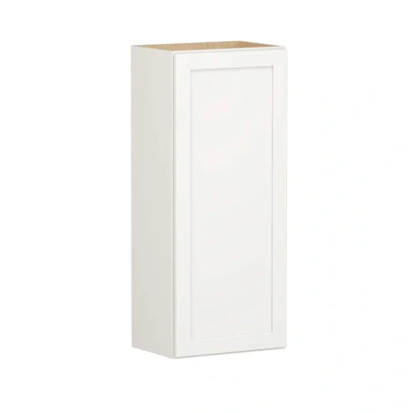 Shaker Full Overlay 18 in. W x 12 in. D x 42 in. H Plywood Assembled Wall Kitchen Cabinet in Linen White