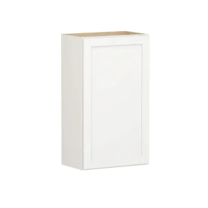 Shaker Full Overlay 21 in. W x 12 in. D x 36 in. H Plywood Assembled Wall Kitchen Cabinet in Linen White