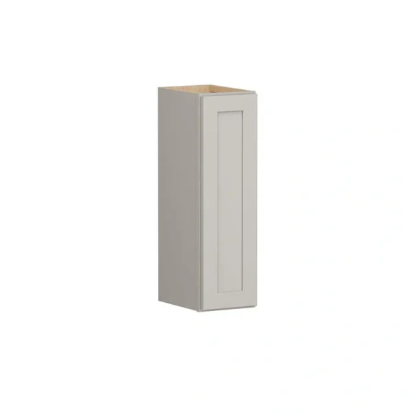 Shaker Full Overlay 9 in. W x 12 in. D x 30 in. H Plywood Assembled Wall Kitchen Cabinet in Stone Gray