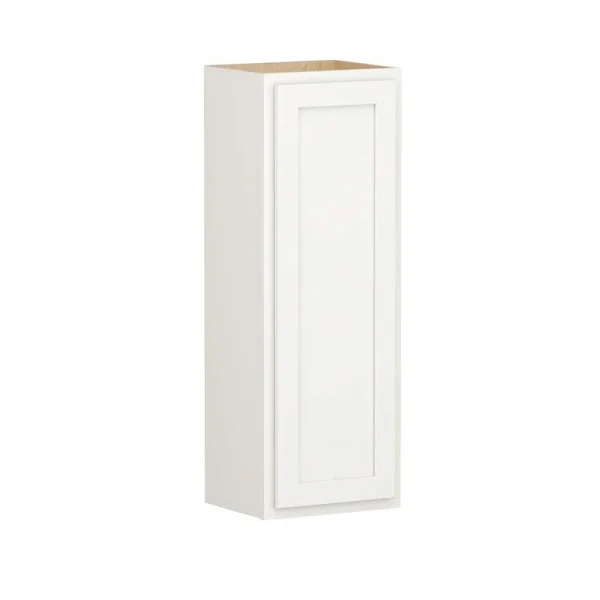 Shaker Partial Overlay 15 in. W x 12 in. D x 42 in. H Plywood Assembled Wall Kitchen Cabinet in Linen White