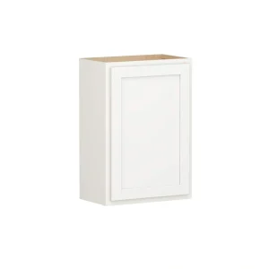 Shaker Partial Overlay 21 in. W x 12 in. D x 30 in. H Plywood Assembled Wall Kitchen Cabinet in Linen White