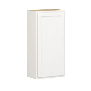Shaker Partial Overlay 21 in. W x 12 in. D x 42 in. H Plywood Assembled Wall Kitchen Cabinet in Linen White