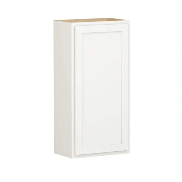 Shaker Partial Overlay 21 in. W x 12 in. D x 42 in. H Plywood Assembled Wall Kitchen Cabinet in Linen White