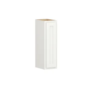 Shaker Partial Overlay 9 in. W x 12 in. D x 30 in. H Plywood Assembled Wall Kitchen Cabinet in Linen White