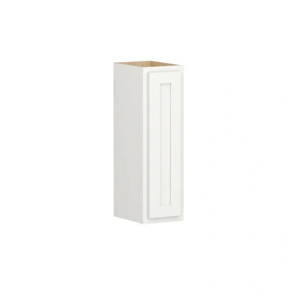 Shaker Partial Overlay 9 in. W x 12 in. D x 30 in. H Plywood Assembled Wall Kitchen Cabinet in Linen White