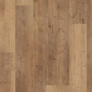 Shaw (Sample) Exemplar Mix Plus Texture Pine Brown Wood Look 20-mil Waterproof Interlocking or Glue Down Luxury Vinyl Plank
