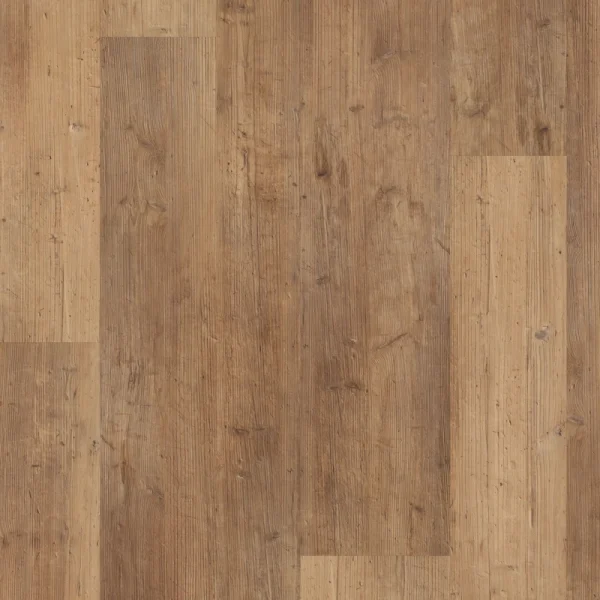 Shaw (Sample) Exemplar Mix Plus Texture Pine Brown Wood Look 20-mil Waterproof Interlocking or Glue Down Luxury Vinyl Plank
