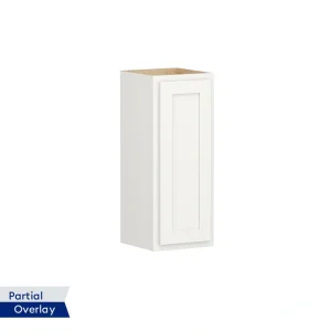 Shenandoah PRO Express Breckenridge 12-in W x 30.125-in H x 12-in D Linen Partial Overlay Wall Fully Assembled Plywood Cabinet (Recessed Panel Shaker Door Style)