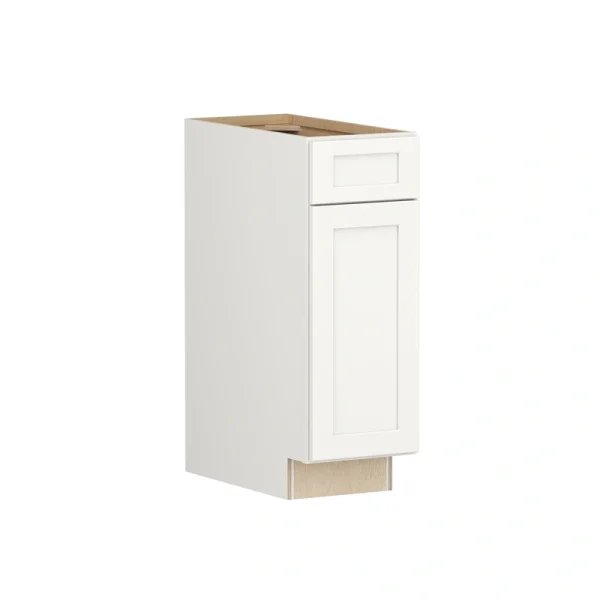 Shenandoah PRO Express Breckenridge 12-in W x 34.5-in H x 24-in D Linen Full Overlay 1-Drawer Base Fully Assembled Plywood Cabinet (Recessed Panel Shaker Style)