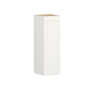 Shenandoah PRO Express Breckenridge 12-in W x 36.125-in H x 12-in D Linen Full Overlay Wall Fully Assembled Plywood Cabinet (Recessed Panel Shaker Door Style)