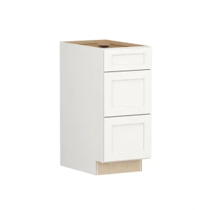 Shenandoah PRO Express Breckenridge 15-in W x 34.5-in H x 24-in D Linen Full Overlay 3-Drawer Base Fully Assembled Plywood Cabinet