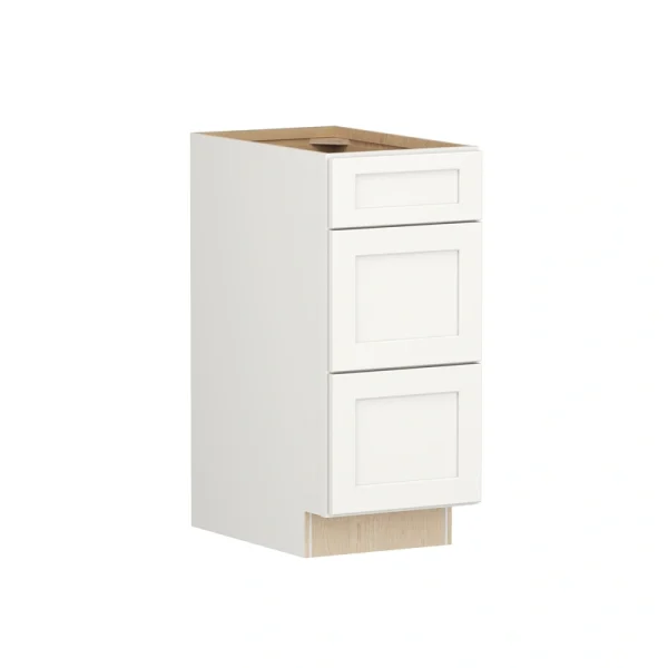 Shenandoah PRO Express Breckenridge 15-in W x 34.5-in H x 24-in D Linen Full Overlay 3-Drawer Base Fully Assembled Plywood Cabinet
