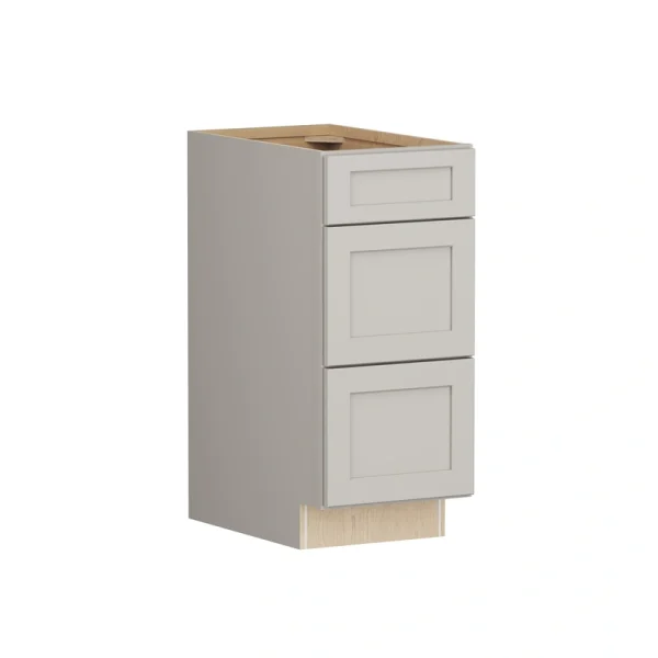 Shenandoah PRO Express Breckenridge 15-in W x 34.5-in H x 24-in D Stone Full Overlay 3-Drawer Base Fully Assembled Plywood Cabinet