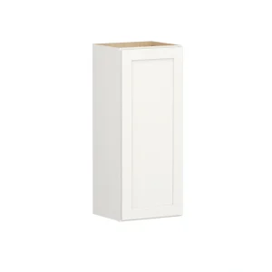 Shenandoah PRO Express Breckenridge 15-in W x 36.125-in H x 12-in D Linen Full Overlay Wall Fully Assembled Plywood Cabinet (Recessed Panel Shaker Door Style)